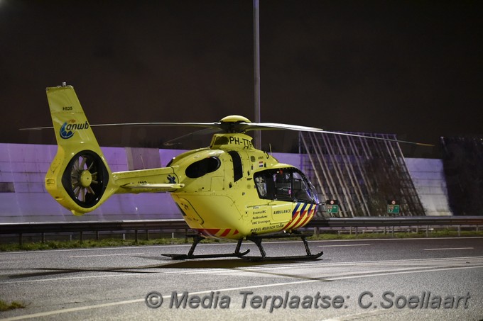 Mediaterplaatse ongeval A20 amsterdam noord 13022020 Image00001