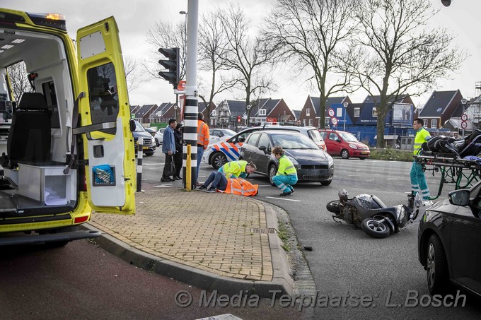 Mediaterplaatse bestuurder op gepakt na ongeval snorscooter haarlem 19022020 Image00001