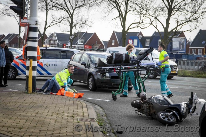 Mediaterplaatse bestuurder op gepakt na ongeval snorscooter haarlem 19022020 Image00002