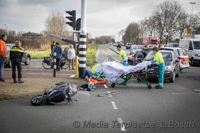 Mediaterplaatse bestuurder op gepakt na ongeval snorscooter haarlem 19022020 Image00003