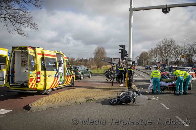 Mediaterplaatse bestuurder op gepakt na ongeval snorscooter haarlem 19022020 Image00005