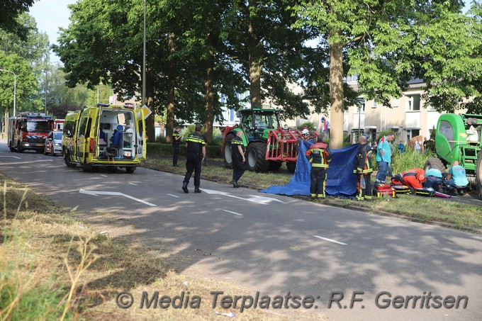 Mediaterplaatse ongeval fietser grasmaaier gouda 10062020 Image00005