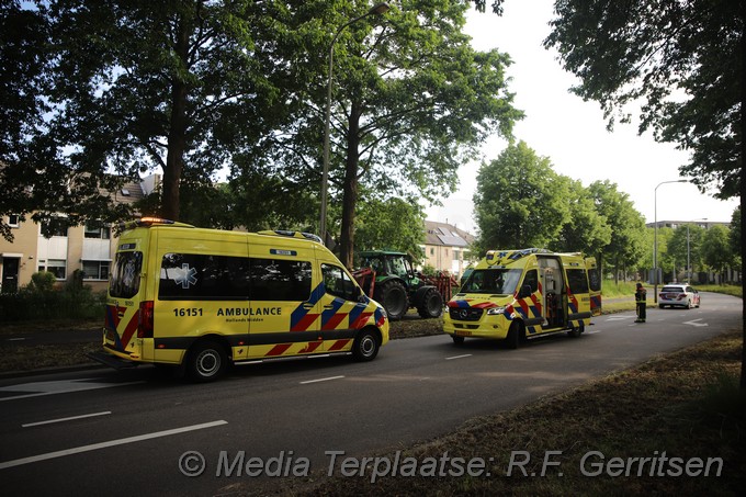 Mediaterplaatse ongeval fietser grasmaaier gouda 10062020 Image00010