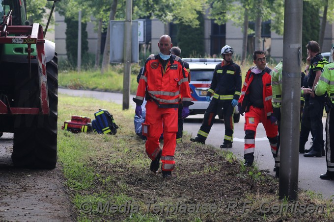 Mediaterplaatse ongeval fietser grasmaaier gouda 10062020 Image00014