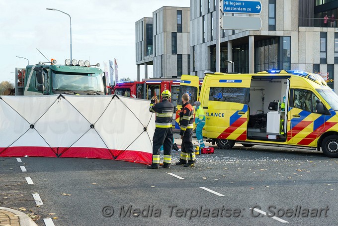 Mediaterplaatse zwaar ongeval motor vrachtwagen hoofddorp 29102020 Image00002