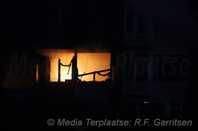 Mediaterplaatse grote brand gouda in leeg pand 0001Image00010