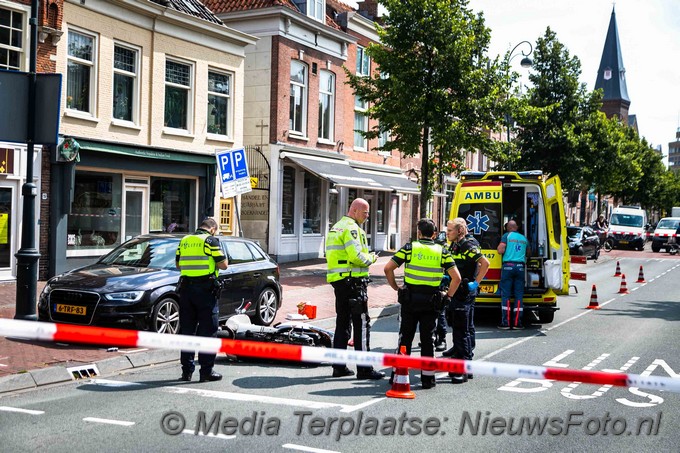 Mediaterplaatse scooterrijder zwaar gewond in centrum haarlem 05082021 Image00007