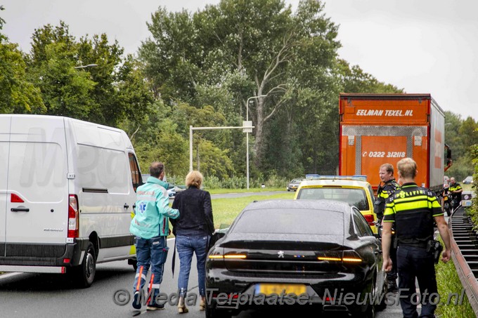 Mediaterplaatse ongeval n208 alleen schade geen leysel auto vrachtwagen 17082021 Image00004