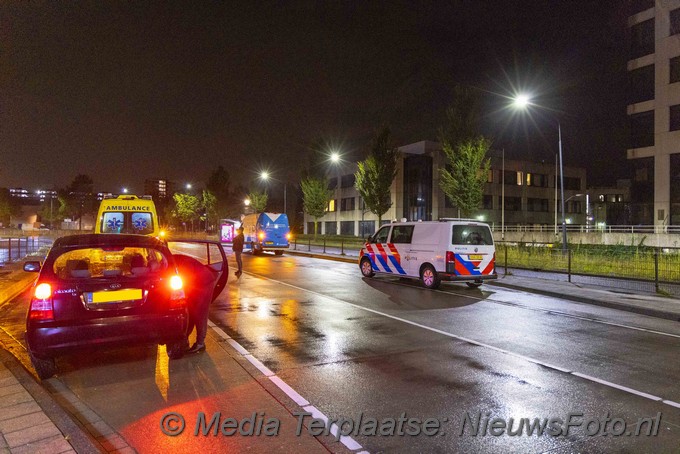 mediaterplaatse Hek uit de grond gereden na ongeval haarlem 01102021 Image00001