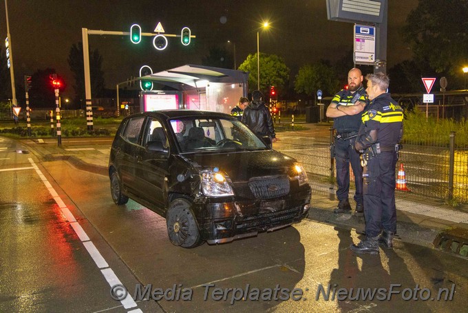 mediaterplaatse Hek uit de grond gereden na ongeval haarlem 01102021 Image00004