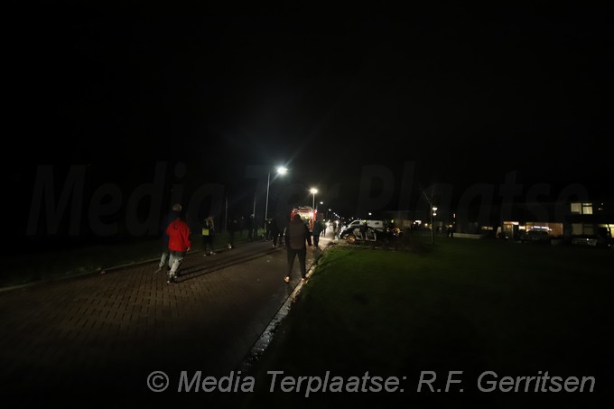 Mediaterplaatse Weer in de nacht een auto spontaan in brand gouda 28012021 Image00001