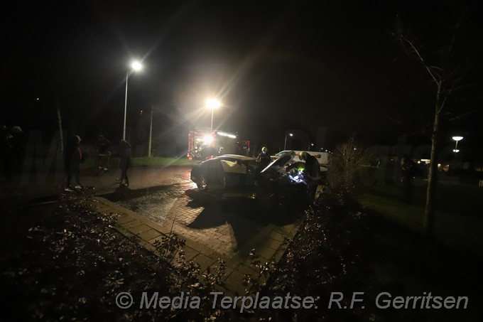 Mediaterplaatse Weer in de nacht een auto spontaan in brand gouda 28012021 Image00003