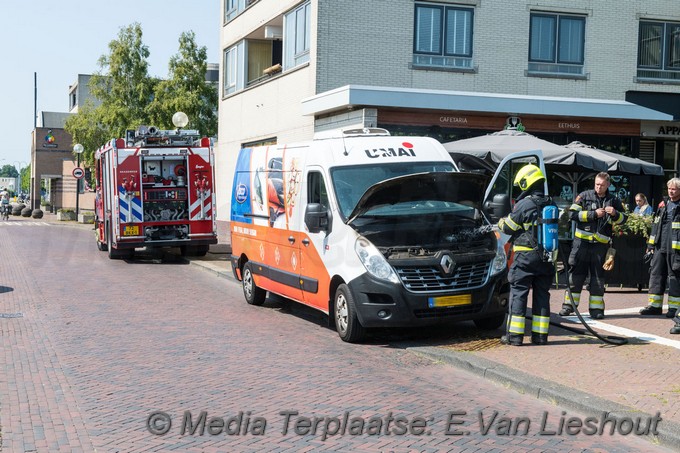 Mediaterplaatse bestelbus inbrand tijdens lossen vracht hoofddorp 22072021 Image00004