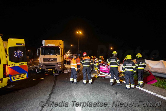 Mediaterplaatse ongeval auto klapt op pijlwagen leimuiden 17052021 Image00003