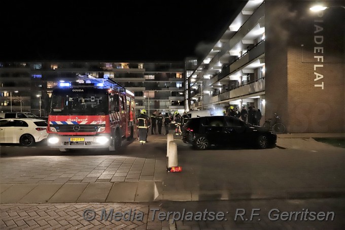 Mediaterplaatse voertuig brand olypiaplein gouda 02042022 Image00001