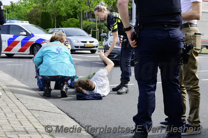 Mediaterplaatse ongeval auto fietser nieuweweg hoofddorp 20052022 Image00001