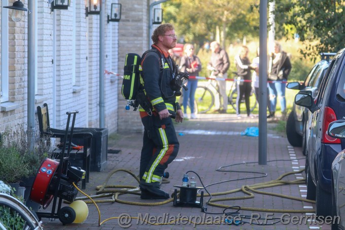Mediaterplaatse brand woning dreef waddinxveen 09102022Image00046