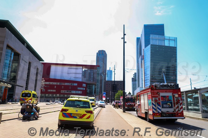 mediaterplaatse zwaar ongeval willemsplein rotterdam 22072022 Image00048