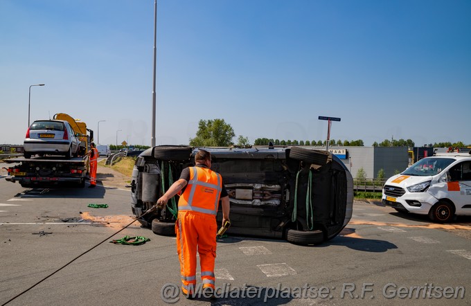 Mediaterplaatse verkeers ongeval kanaaldijk gouda gouda 16062023 Image00011