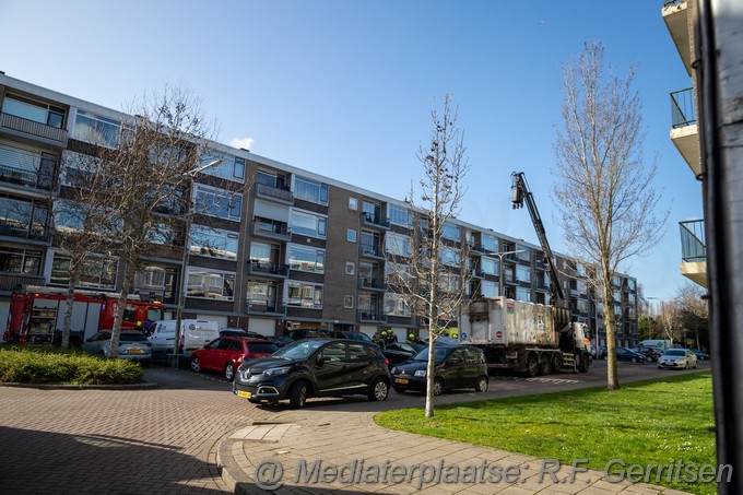Mediaterplaatse ongeval met vuil container gouda 13032023 Image00002