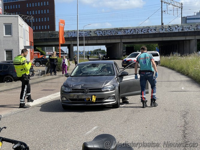Mediaterplaatse ongeval scooter auto kruisweg hoofddorp 25052023 Image00003