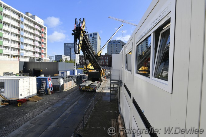 Mediaterplaatse Zwaar transport verlaat met hindernis bouw de geus ldn 18092023 2023 Image00024