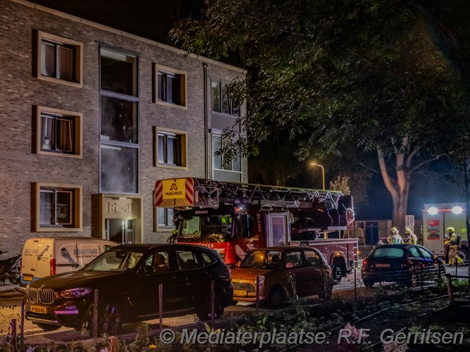 Mediaterplaatse brand woning halewijnplein gouda 30082024 Image00008