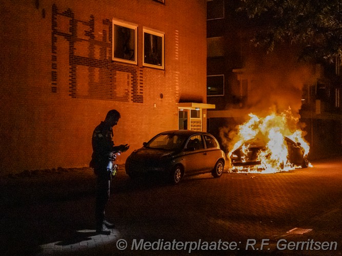 Mediaterplaatse auto brand vrijheidslaan gouda 22062024 Image00001