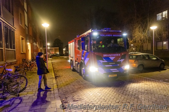 Mediaterplaatse brandje afval reinaertplein Gouda 08012025 Image00002