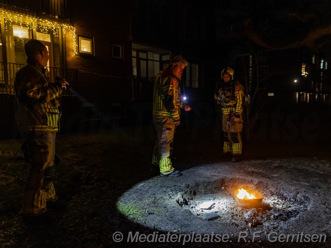 Mediaterplaatse brandje afval reinaertplein Gouda 08012025 Image00004