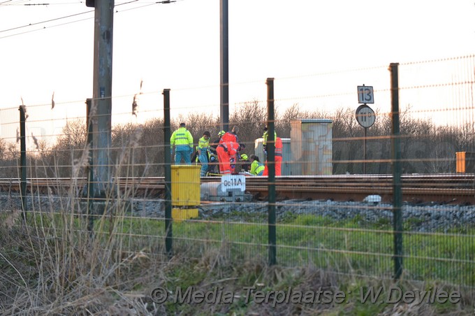 MediaTerplaatse ongeval trein persoon halfweg WPF 17022018 Image00001