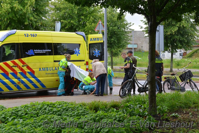 Mediaterplaatse ongeval waddenweg hoofddorp fietser auto 12072019 Image00001