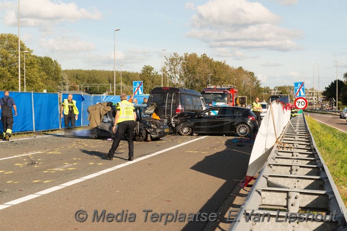 Mediaterplaatse ongeval zwaar twee doden A200 halfweg 1502018 Image00013