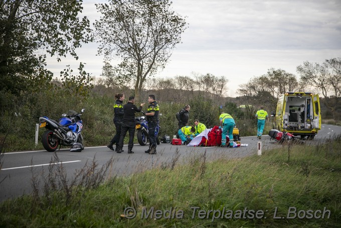 Mediaterplaatse ongeval zwaar motorrijder overveen 26102019 Image00001