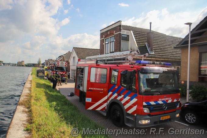 Mediaterplaatse woning brand zuidkade waddinxveen 22082022Image00006