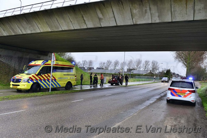 Mediaterplaatse ongeval scootmobiel fietser ijweg nieuw vennep 20032017 Image00002