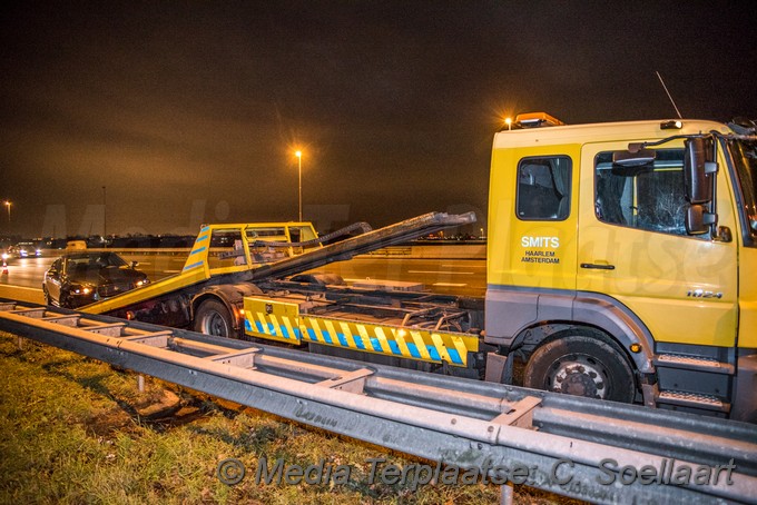 mediaterplaatse ongeval auto klapt op wegwerkers uitgeest 22122018 Image00002