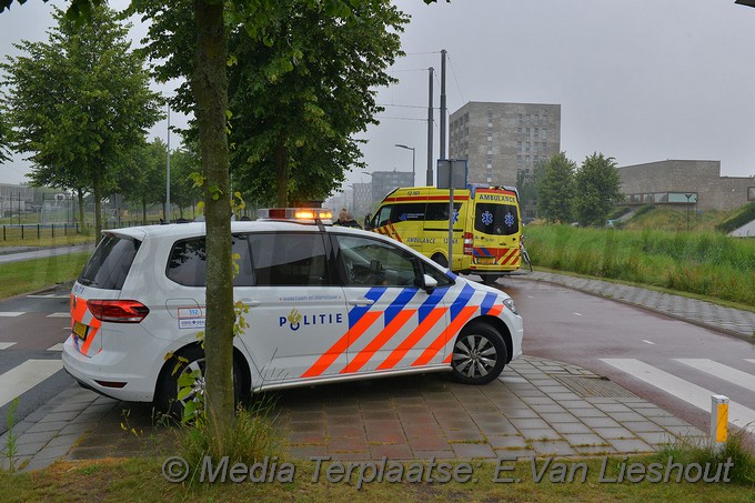 Mediaterplaatse ongeval fietser gewonden hoofddorp 18062018 Image00002