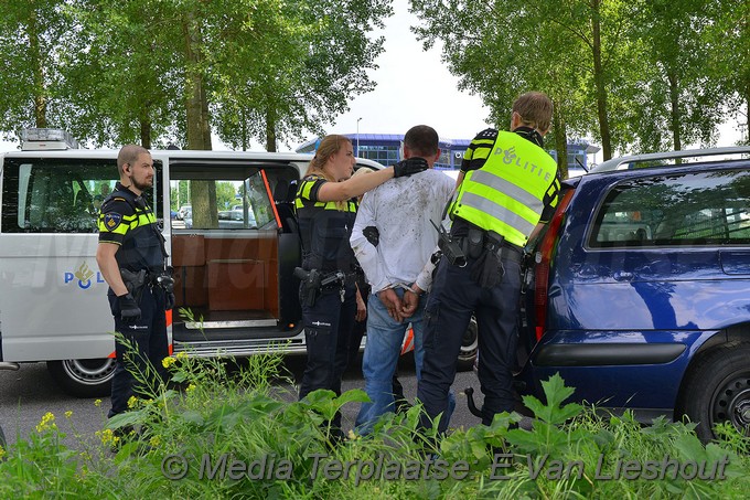 Mediaterplaatse ongeval auto klapt op biggerug hoofddorp 27052018 Image00007