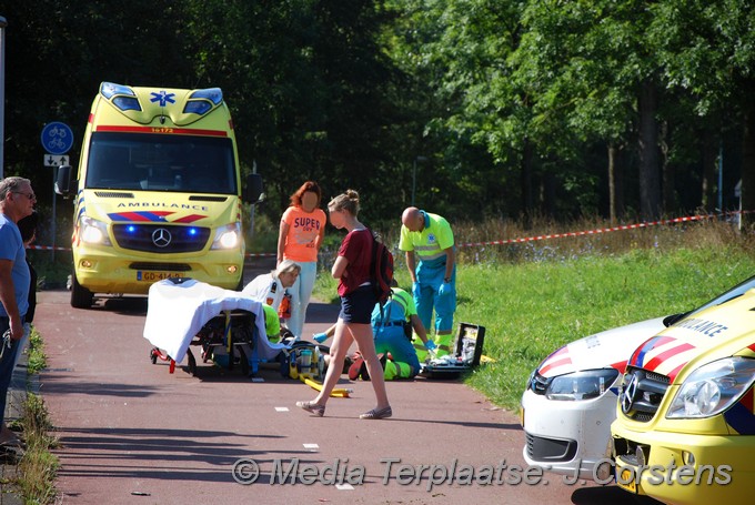 Mediaterplaatse ongeval scooter fietser gooimeerlaan ldn 30082016 Image00001