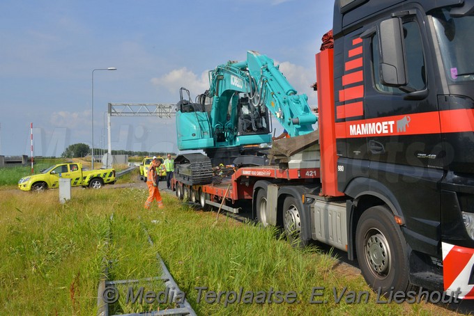 Mediaterplaatse te hoog geladenvrachtwagen weterinbrug 20072018 Image00009