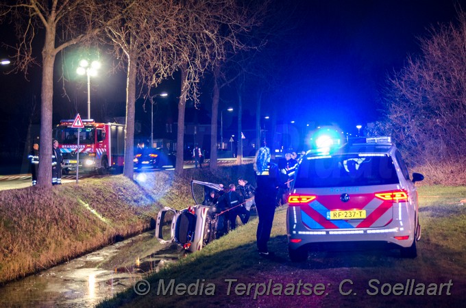 Mediaterplaatse ongeval auto te water ijweg hoofddorp 15032018 Image00001