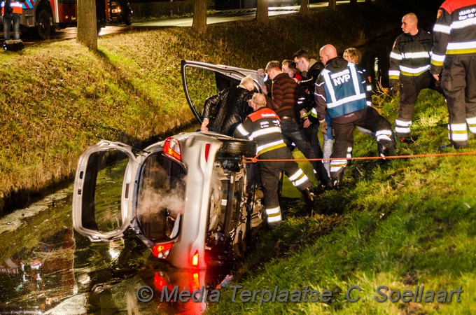 Mediaterplaatse ongeval auto te water ijweg hoofddorp 15032018 Image00004