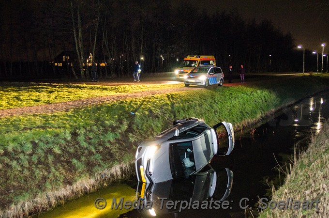 Mediaterplaatse ongeval auto te water ijweg hoofddorp 15032018 Image00005