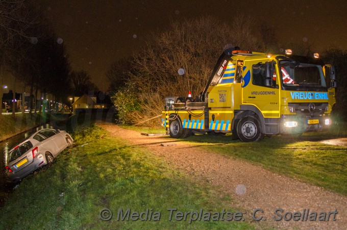 Mediaterplaatse ongeval auto te water ijweg hoofddorp 15032018 Image00008