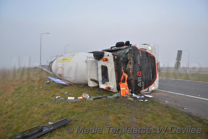 Mediaterplaatse ongeval betonmixer a4 rijzenhout 26032018 Image00008
