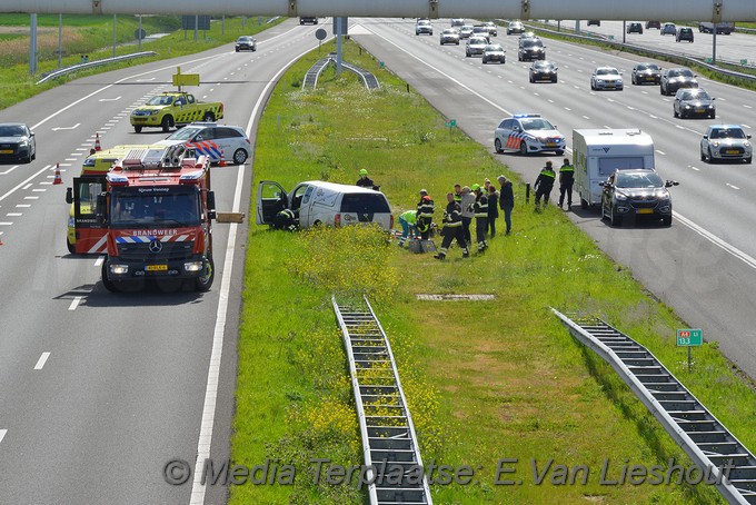 Mediaterplaatse ongeval a4 links 13 4 Hoofddorp 04052019 Image00001