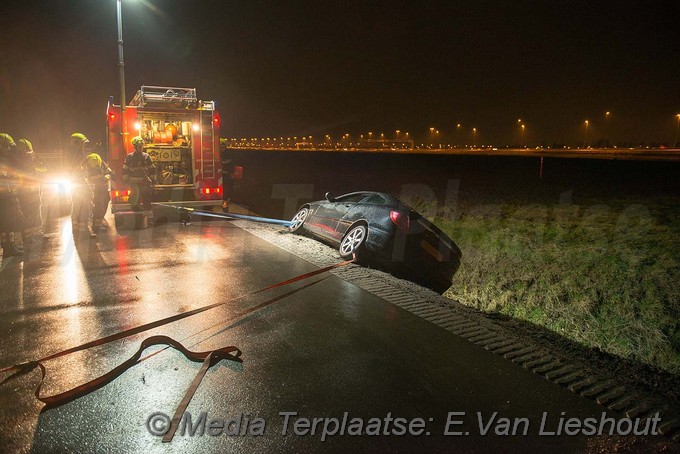 MediaTerplaatse auto in greppel lijnden 27012018 Image00001