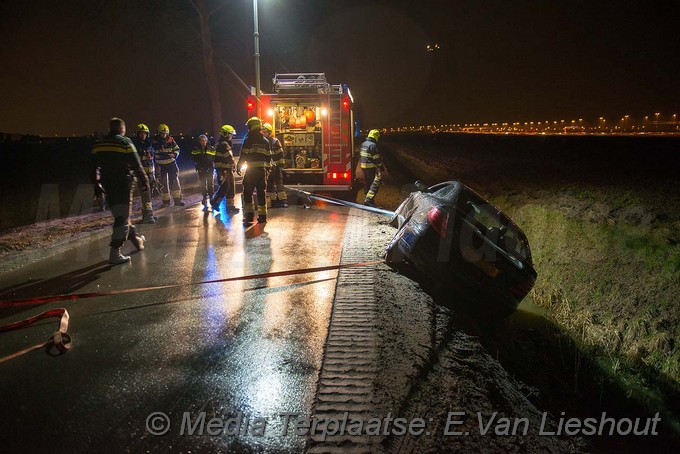 MediaTerplaatse auto in greppel lijnden 27012018 Image00002
