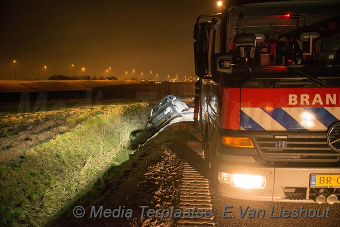 MediaTerplaatse auto in greppel lijnden 27012018 Image00005